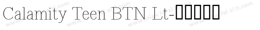 Calamity Teen BTN Lt字体转换